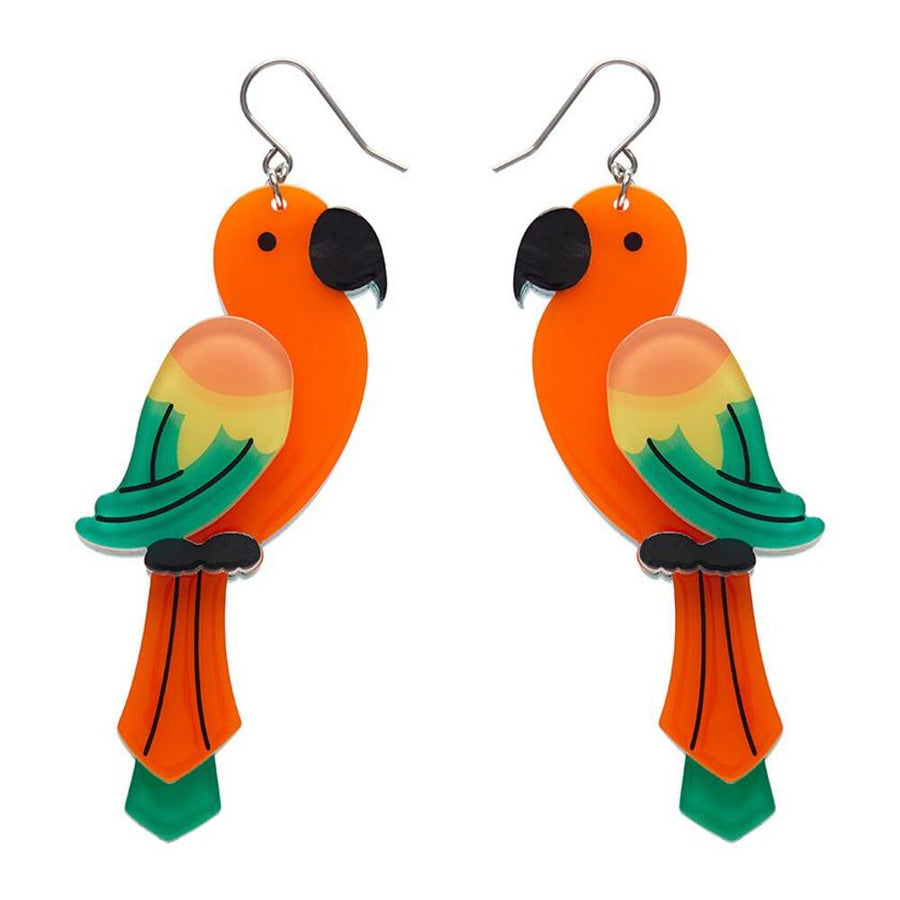 Pancha's Parrots Drop Earrings by Erstwilder