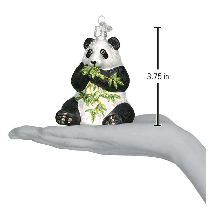 Old World Christmas Panda Blown Glass Ornament