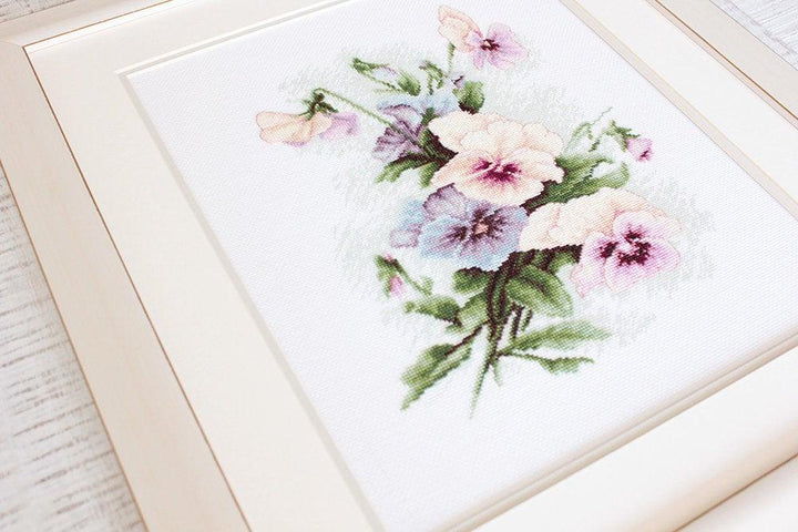 Pansies B2231L Counted Cross-Stitch Kit