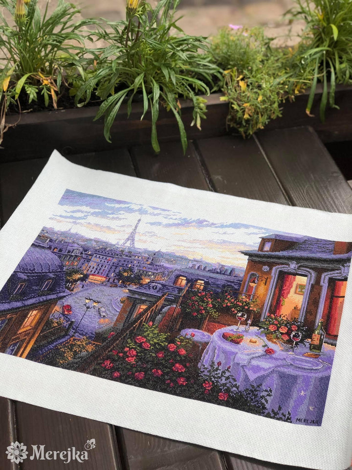 Paris Evening Deja Vu K-188 Counted Cross-Stitch Kit