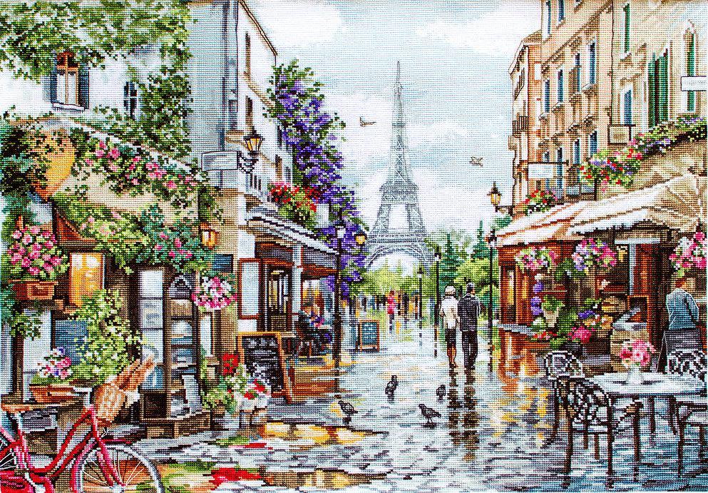 Paris in Flowers B2365L Counted Cross-Stitch Kit