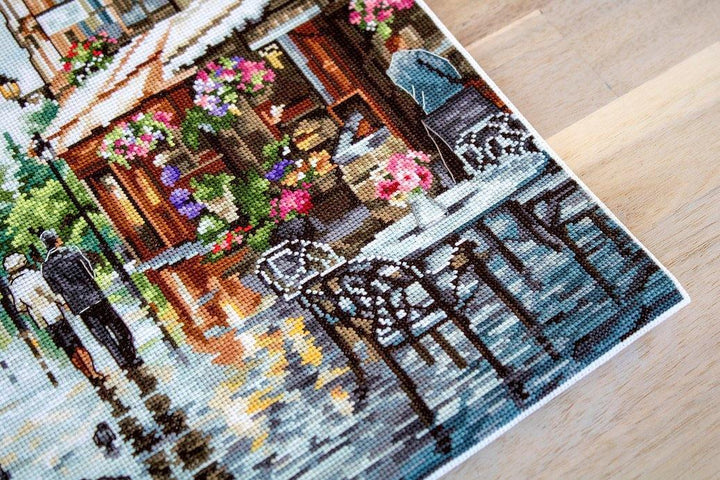 Paris in Flowers B2365L Counted Cross-Stitch Kit