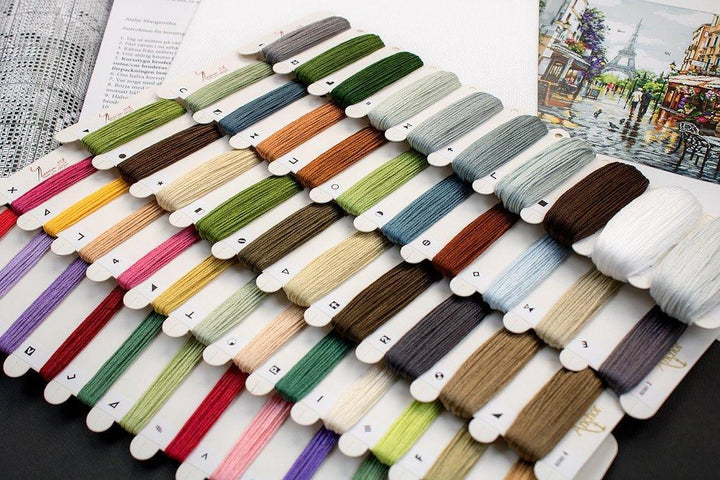 Paris in Flowers B2365L Counted Cross-Stitch Kit