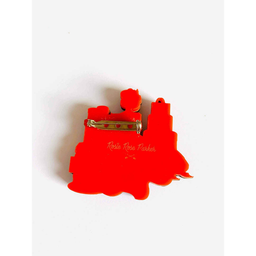 Paris Shopping Brooch by Rosie Rose Parker