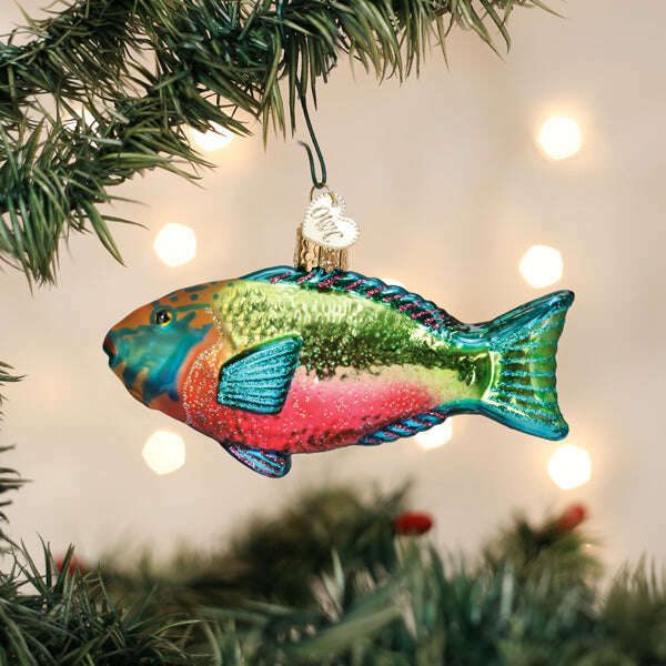 Old World Christmas Parrotfish Blown Glass Ornament