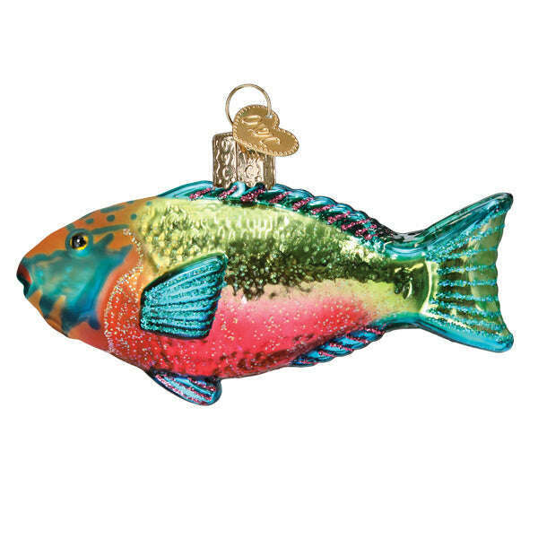 Old World Christmas Parrotfish Blown Glass Ornament