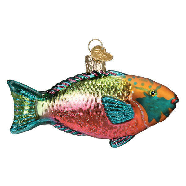 Old World Christmas Parrotfish Blown Glass Ornament