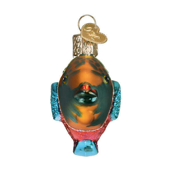 Old World Christmas Parrotfish Blown Glass Ornament