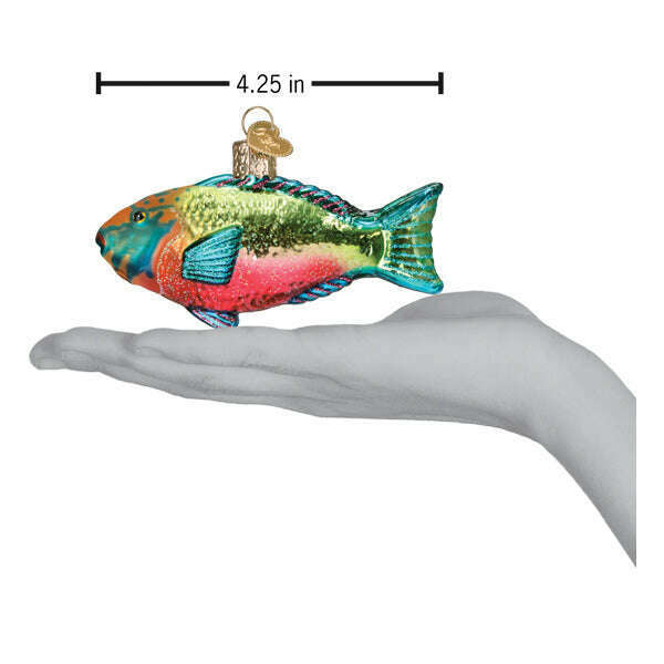 Old World Christmas Parrotfish Blown Glass Ornament