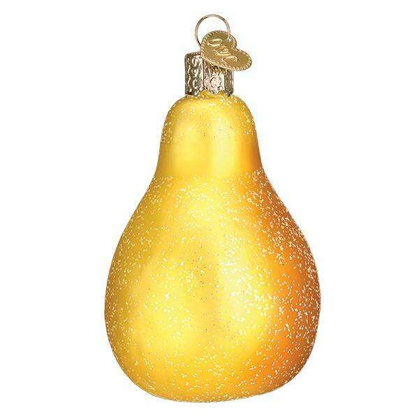 Old World Christmas Partridge in a Pear Tree Blown Glass Ornament