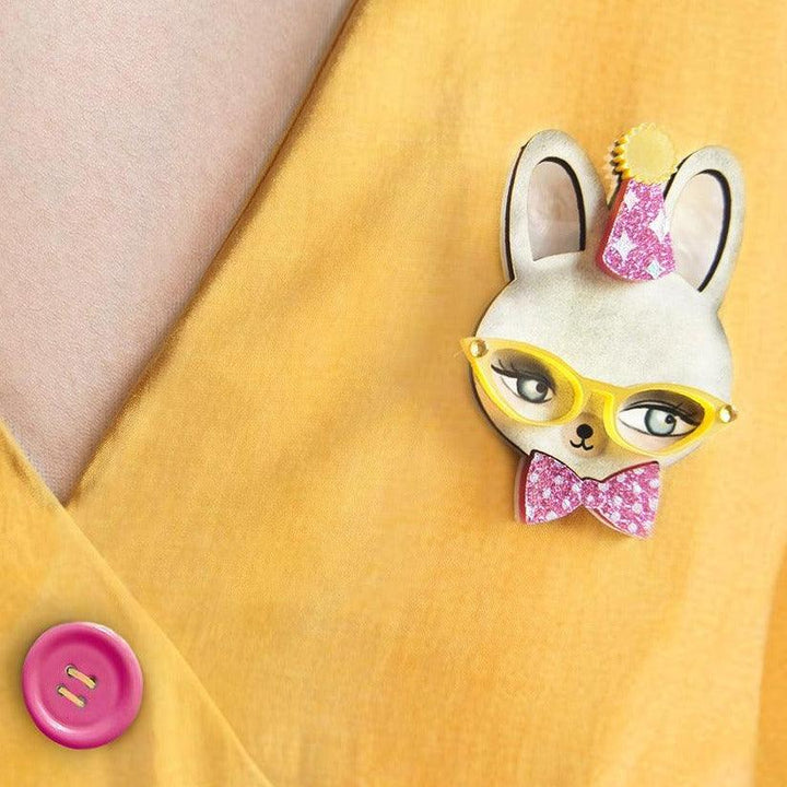 Party Bunny Brooch by Laliblue - Quirks!