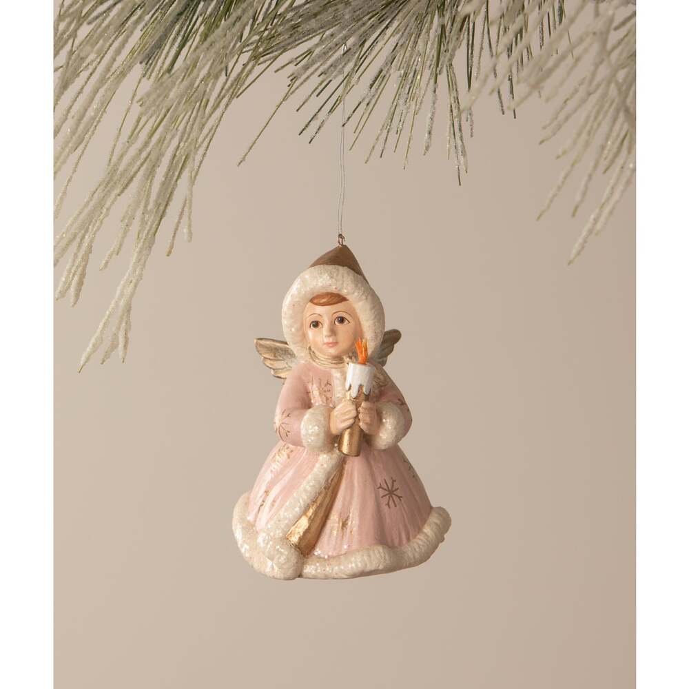 Pastel Angel Holding Candle by Bethany Lowe Designs 3