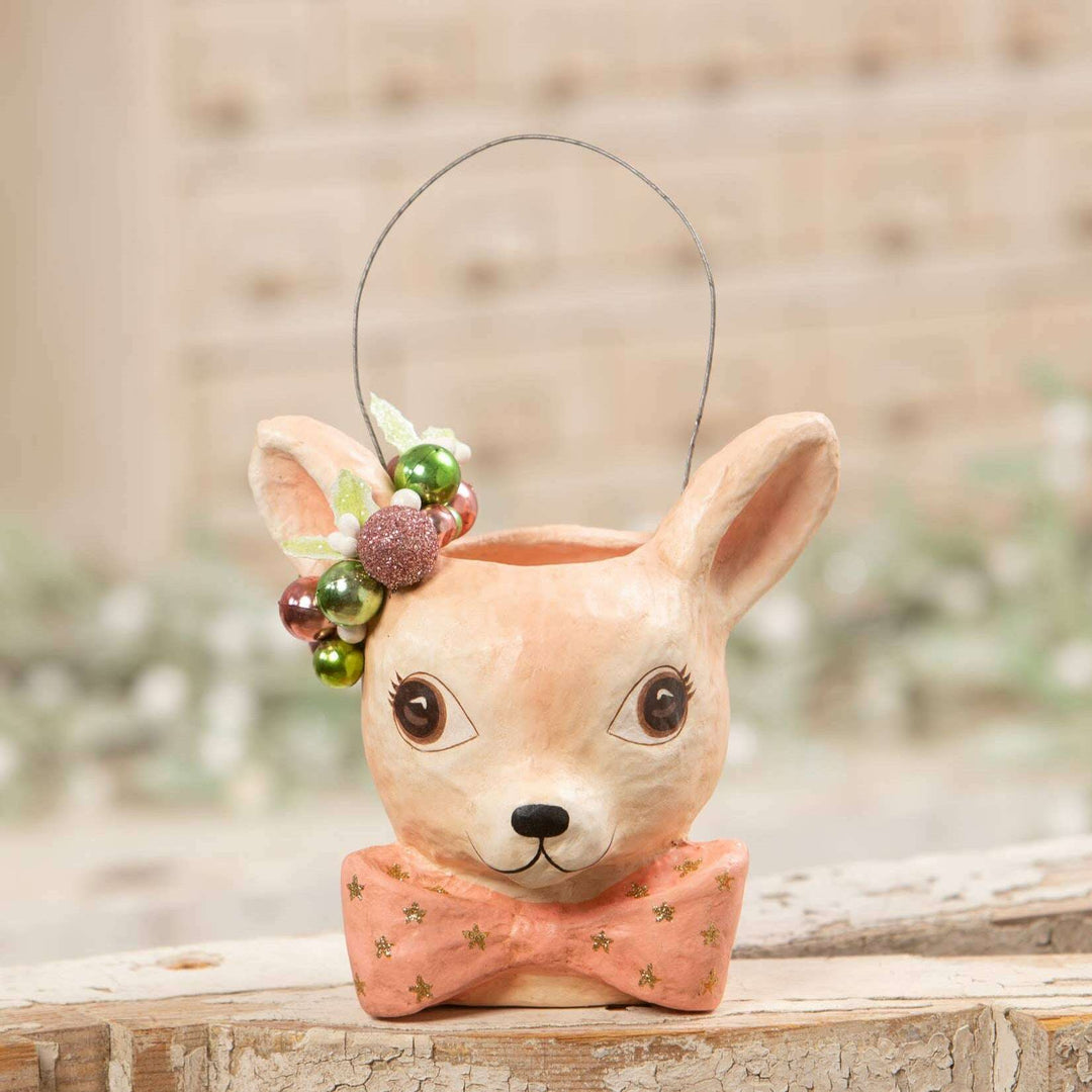 Pastel Fawnie Bucket Small by Bethany Lowe