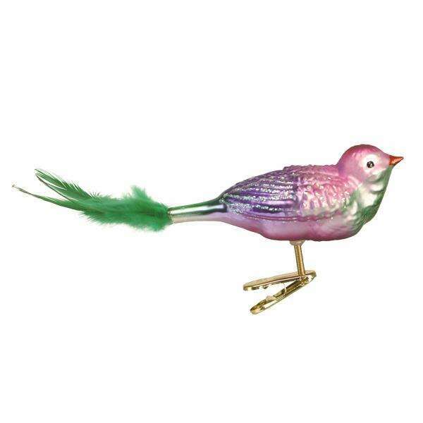 Old World Christmas Pastel Songbird Blown Glass Ornament