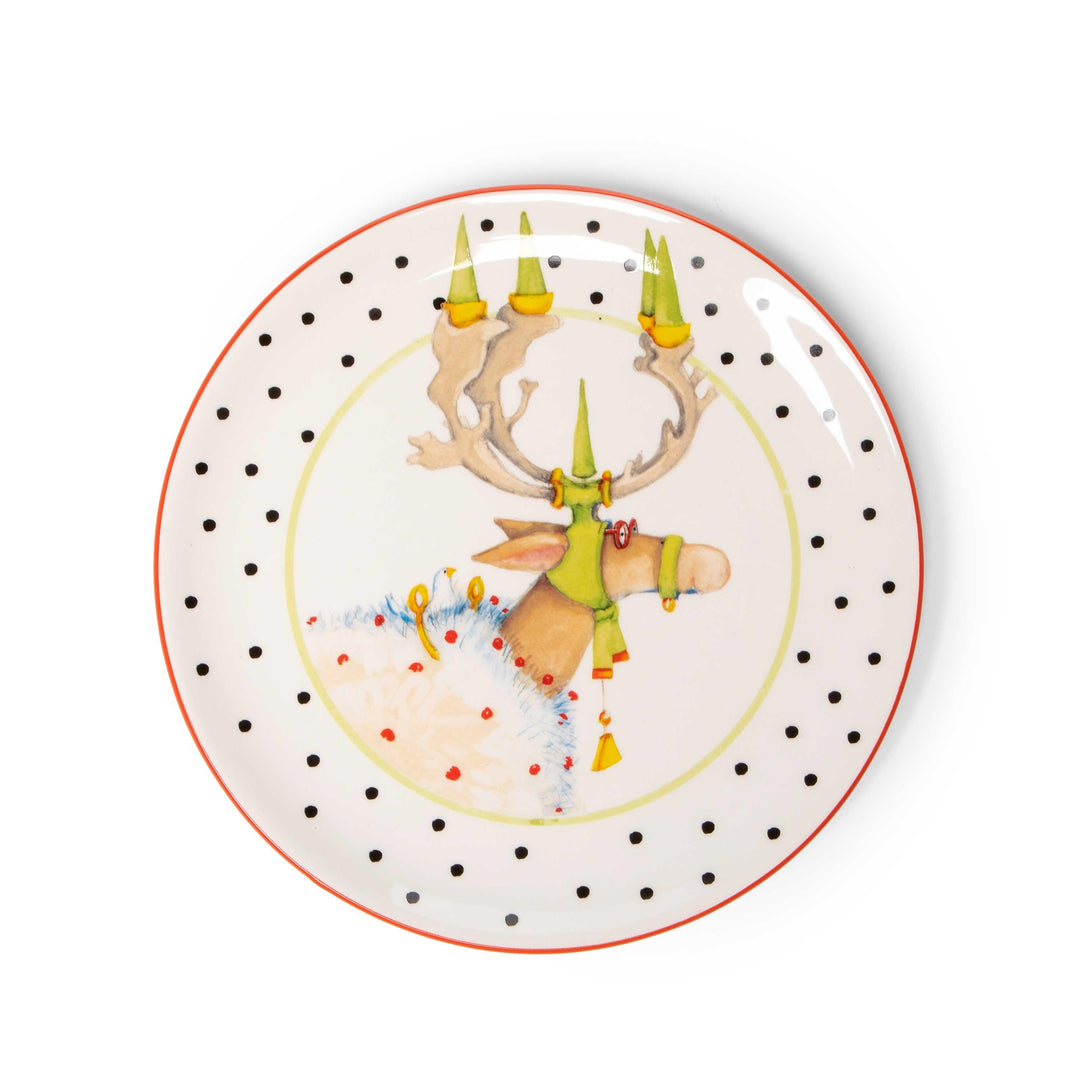 Patience Brewster Dash Away Dessert Plates - Set of 4 by Patience Brewster - Quirks!