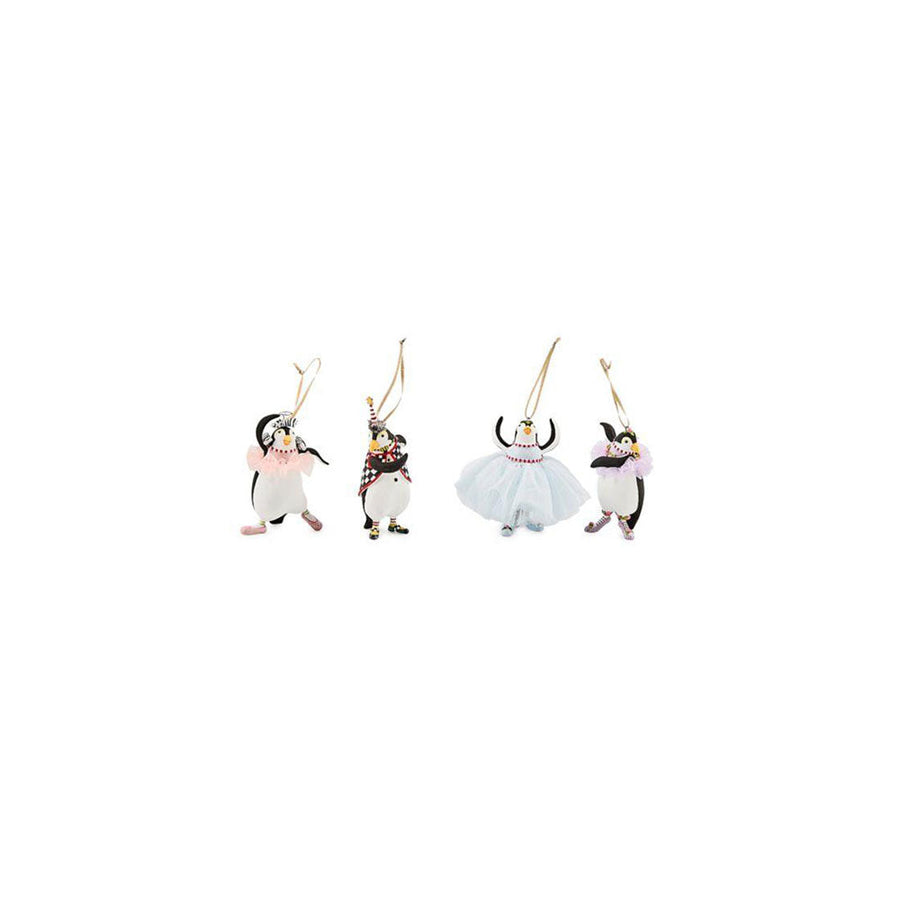 Patience Brewster Penguins En Pointe Mini Ornaments, Set of 4