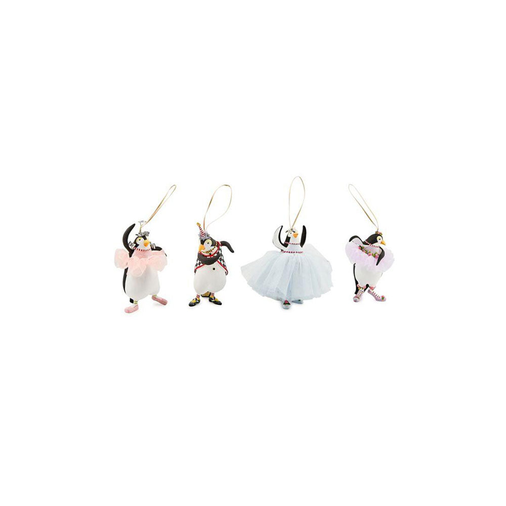 Patience Brewster Penguins En Pointe Ornaments, Set of 4