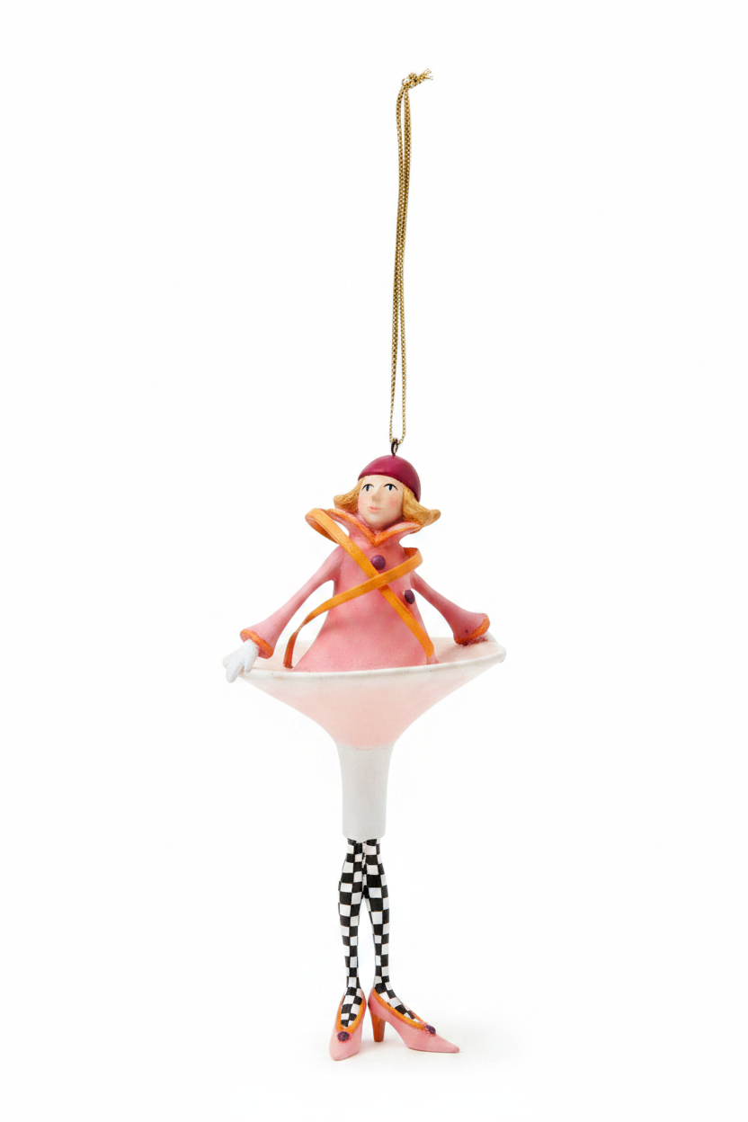patience brewster cosmopolitan girl ornament