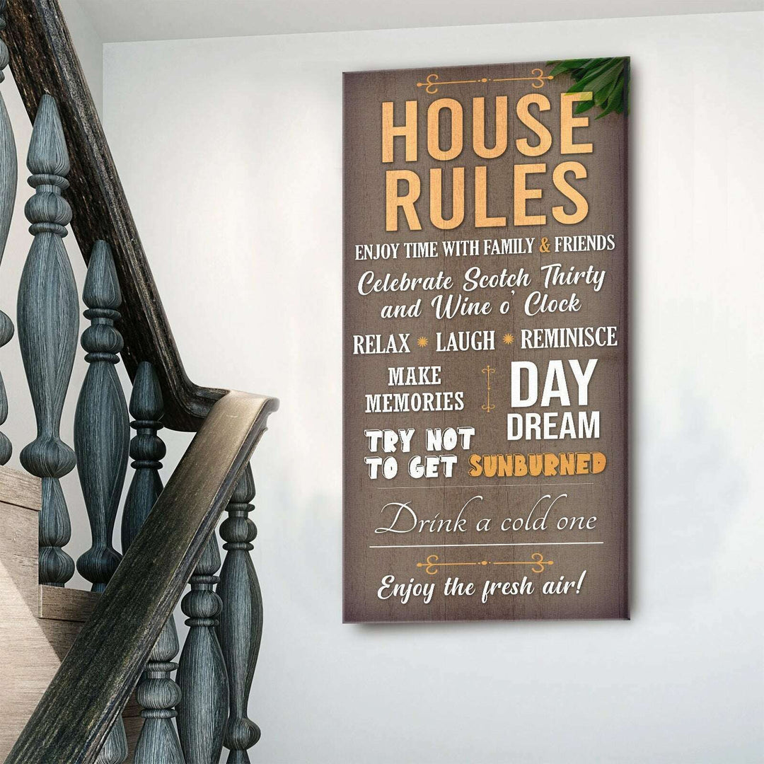Patio Rules Sign