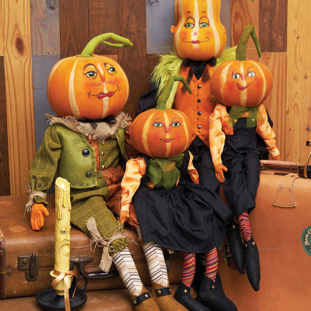 Patton Pumpkin Gathered Traditions Art Doll by Joe Spencer 1