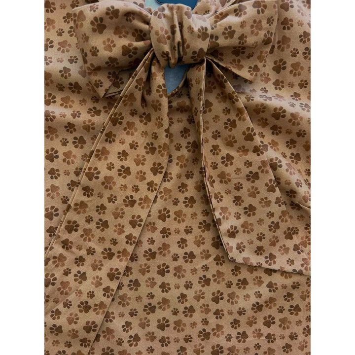 Paw Print Bow Top
