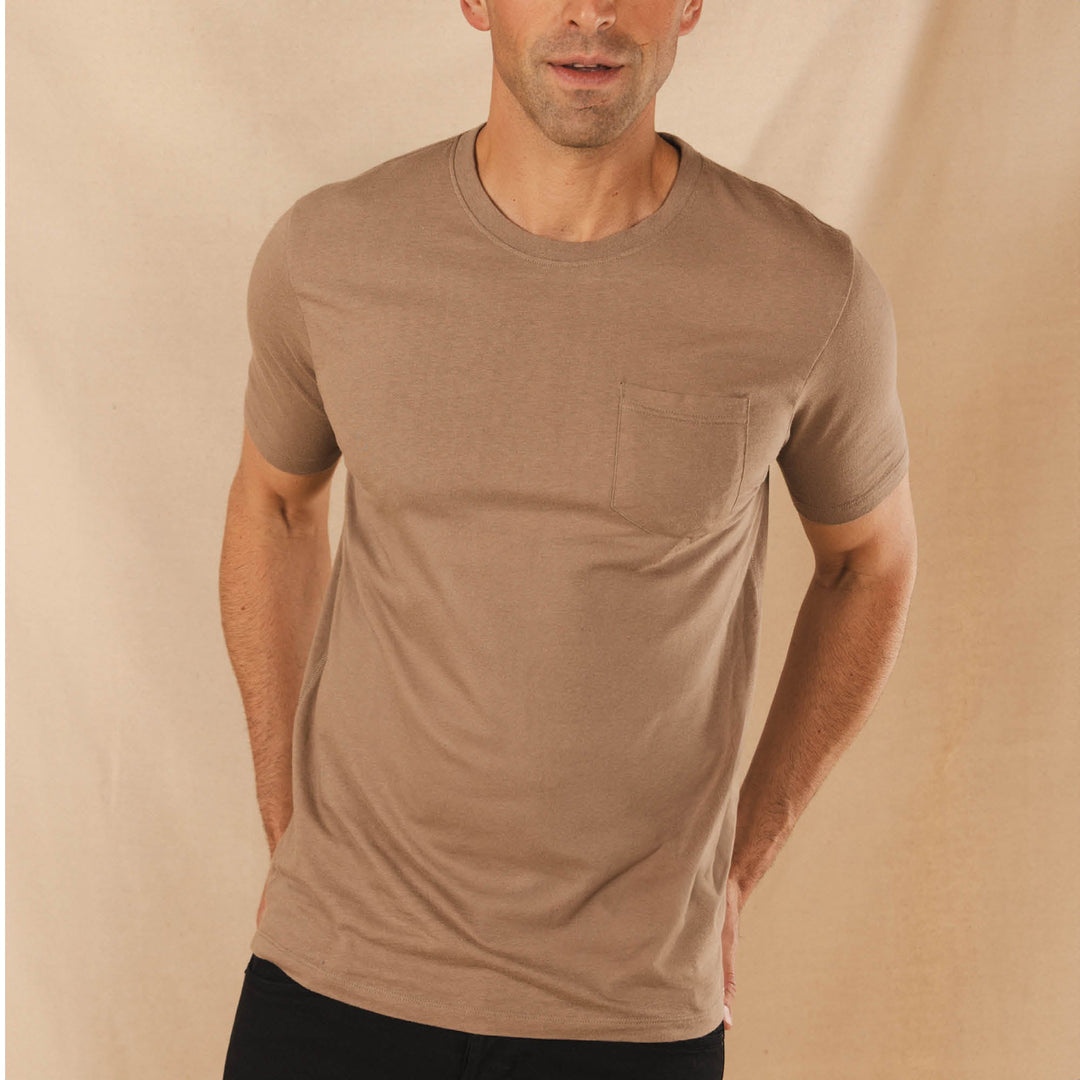 The Desert Roams | Light Brown Everyman™ Pocket T Shirt