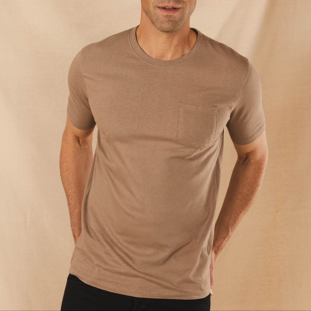 The Desert Roams | Light Brown Everyman™ Pocket T Shirt