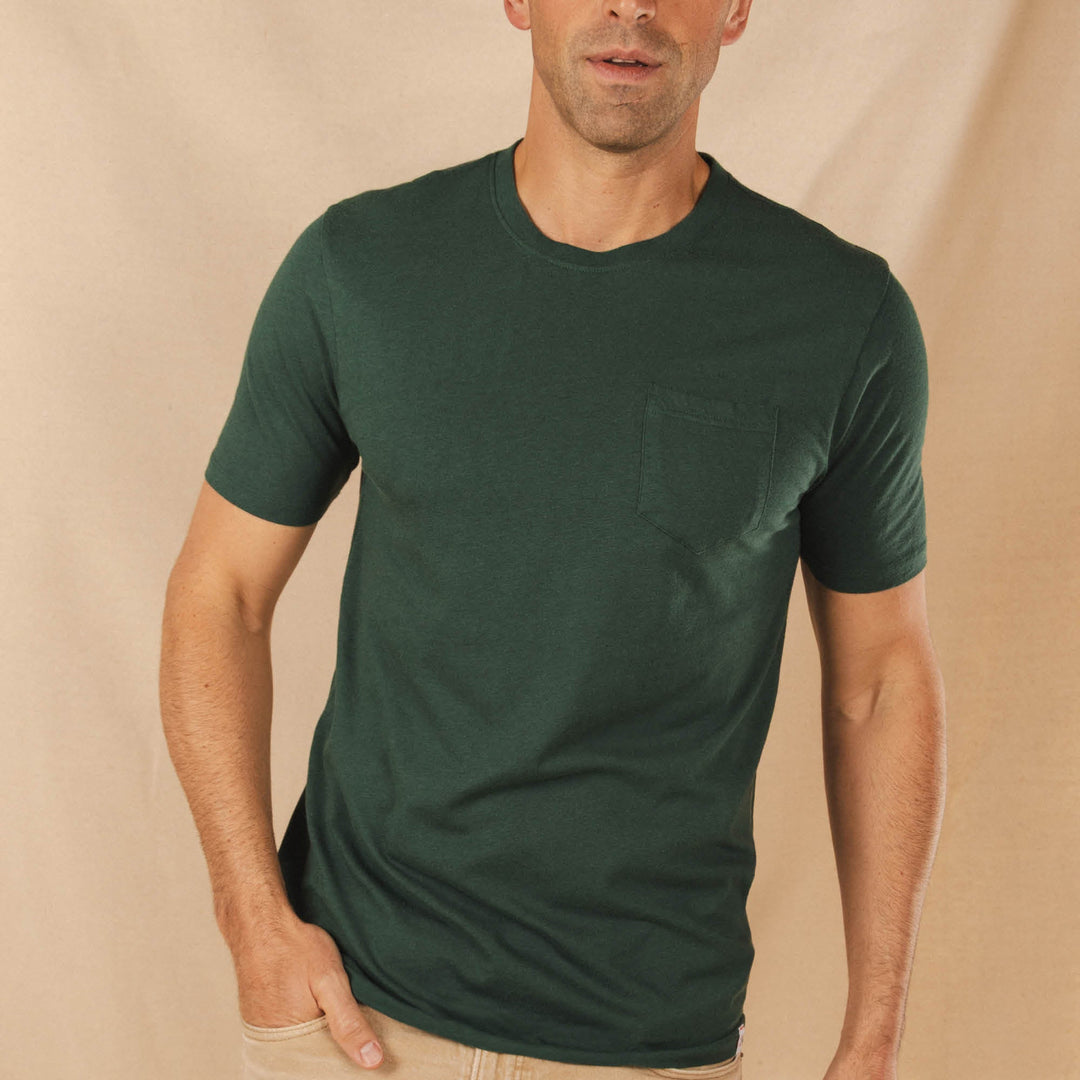The Bistro | Forest Green Everyman™ Pocket T Shirt