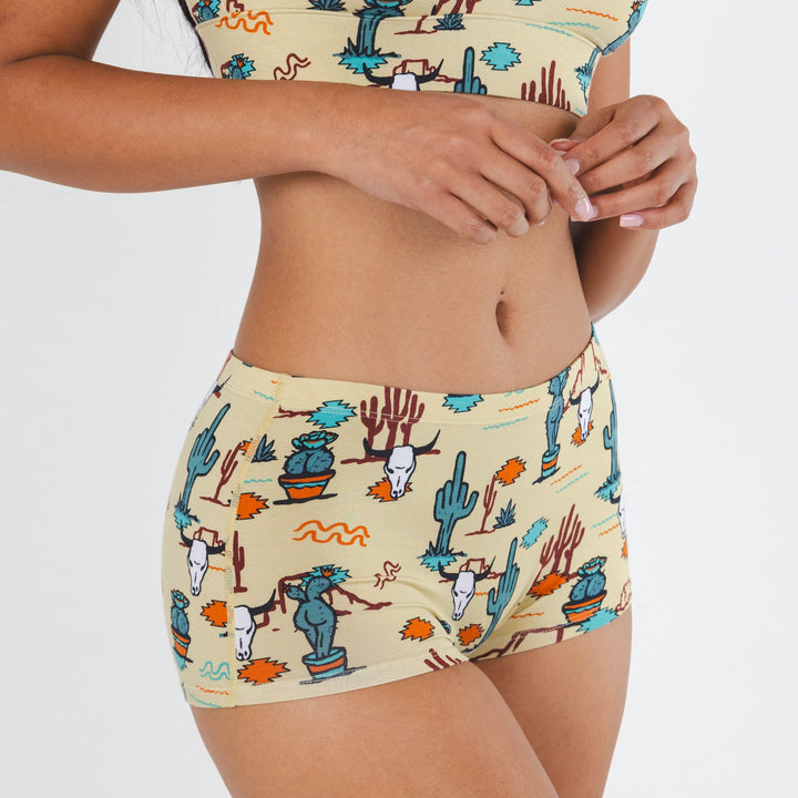 The Mirage | Western Cactus Modal Boyshort Underwear