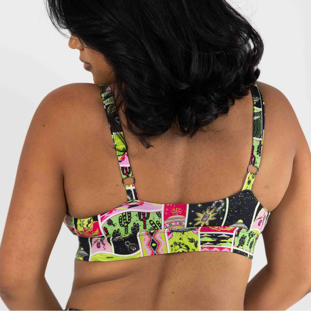 The Area 51 | Retro-Futuristic Alien Boob Hammock™ Busty Bralette