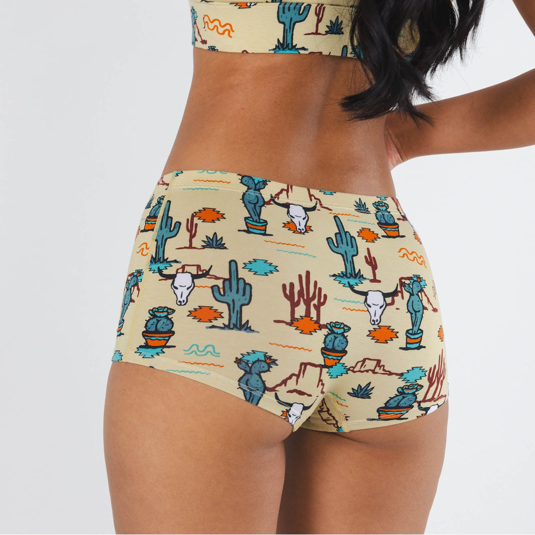 The Mirage | Western Cactus Modal Boyshort Underwear