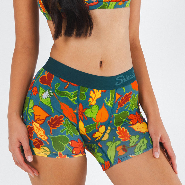 The Leaf Peeps | Naughty Leaves Women’s Boxers