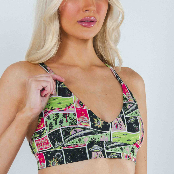 The Area 51 | Retro-Futuristic Alien Boob Hammock™ Busty Bralette