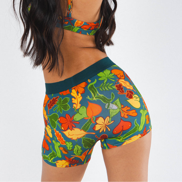 The Leaf Peeps | Naughty Leaves Women’s Boxers