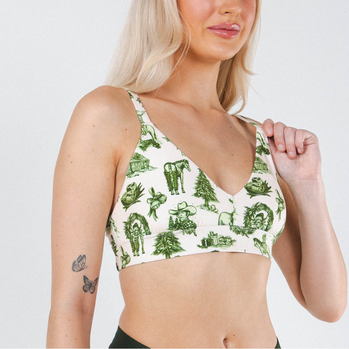 The Western Wonderland | Western Toile Boob Hammock™ Busty Bralette