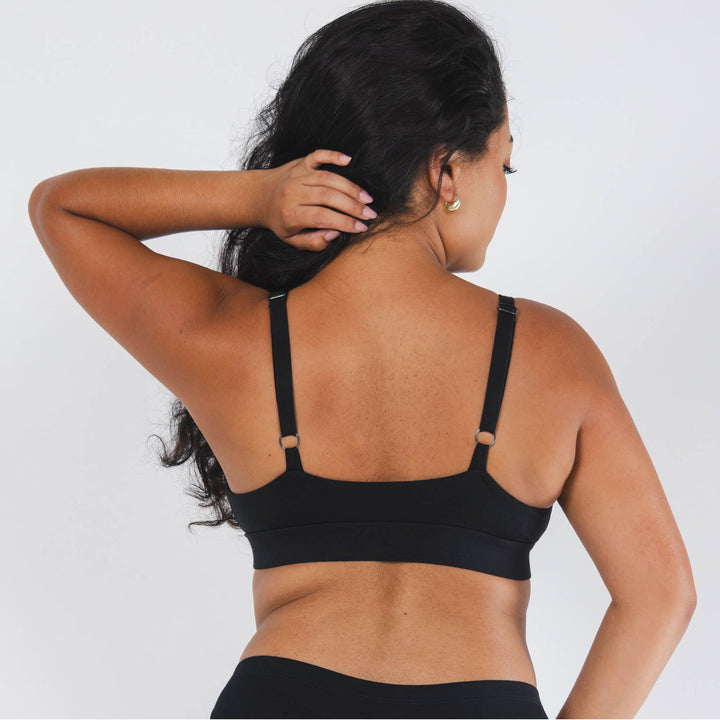 The Threat Level Midnight | Black Boob Hammock™ Plunge Bralette