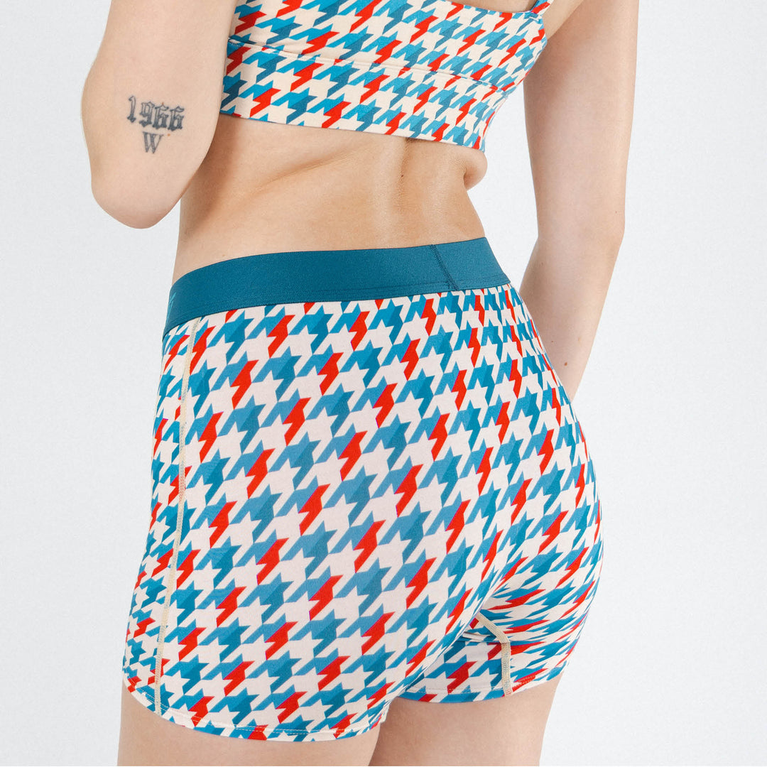 The Swanky | Retro Houndstooth Women’s Boxers