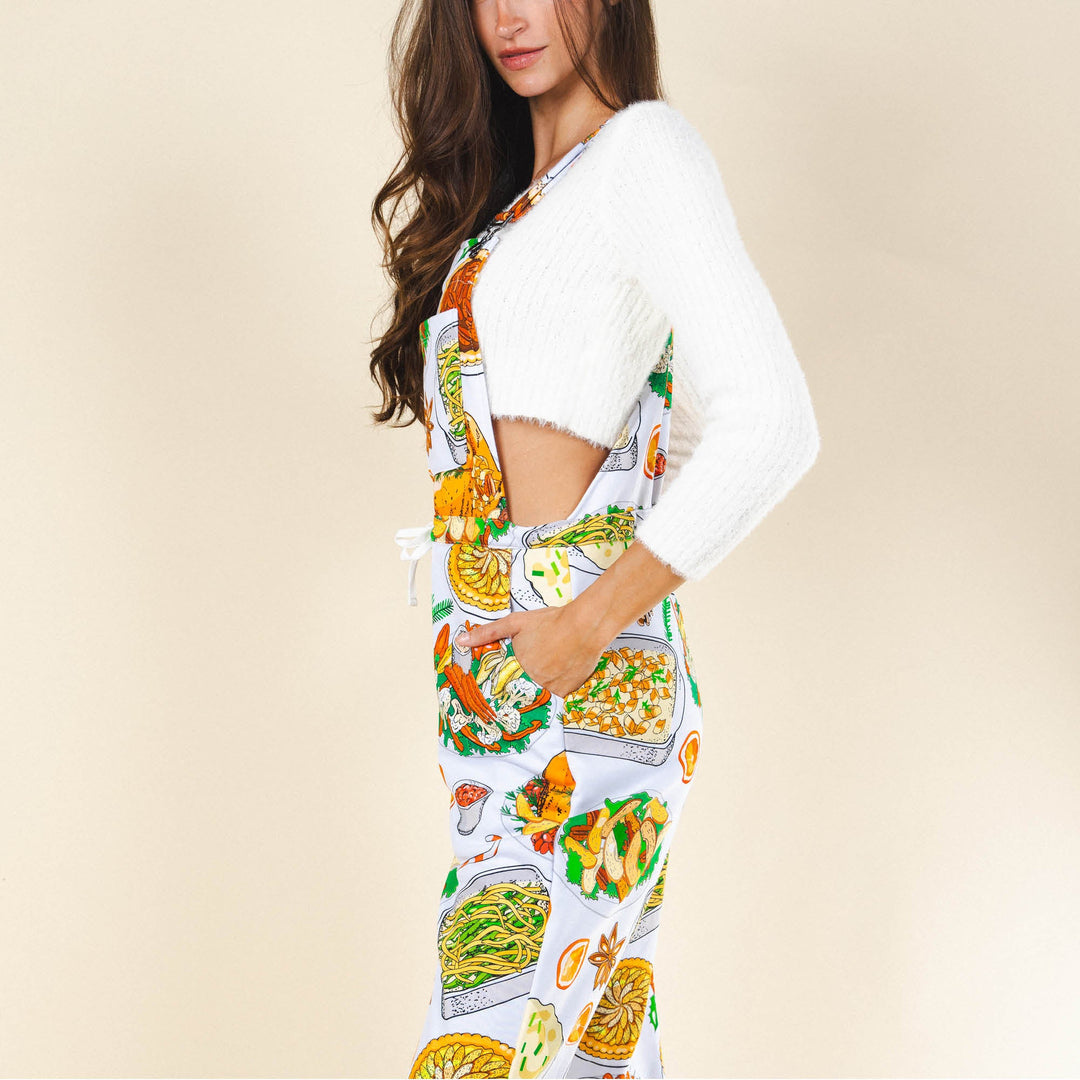 The Spread | White Thanksgiving Women's Pajamaralls®
