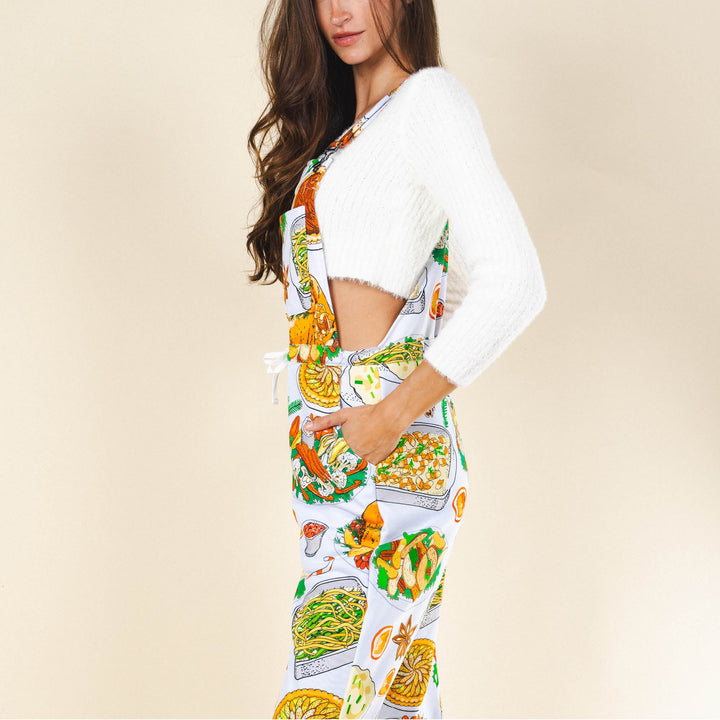 The Spread | White Thanksgiving Women's Pajamaralls®