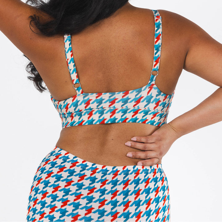The Swanky | Retro Houndstooth Boob Hammock™ Busty Bralette