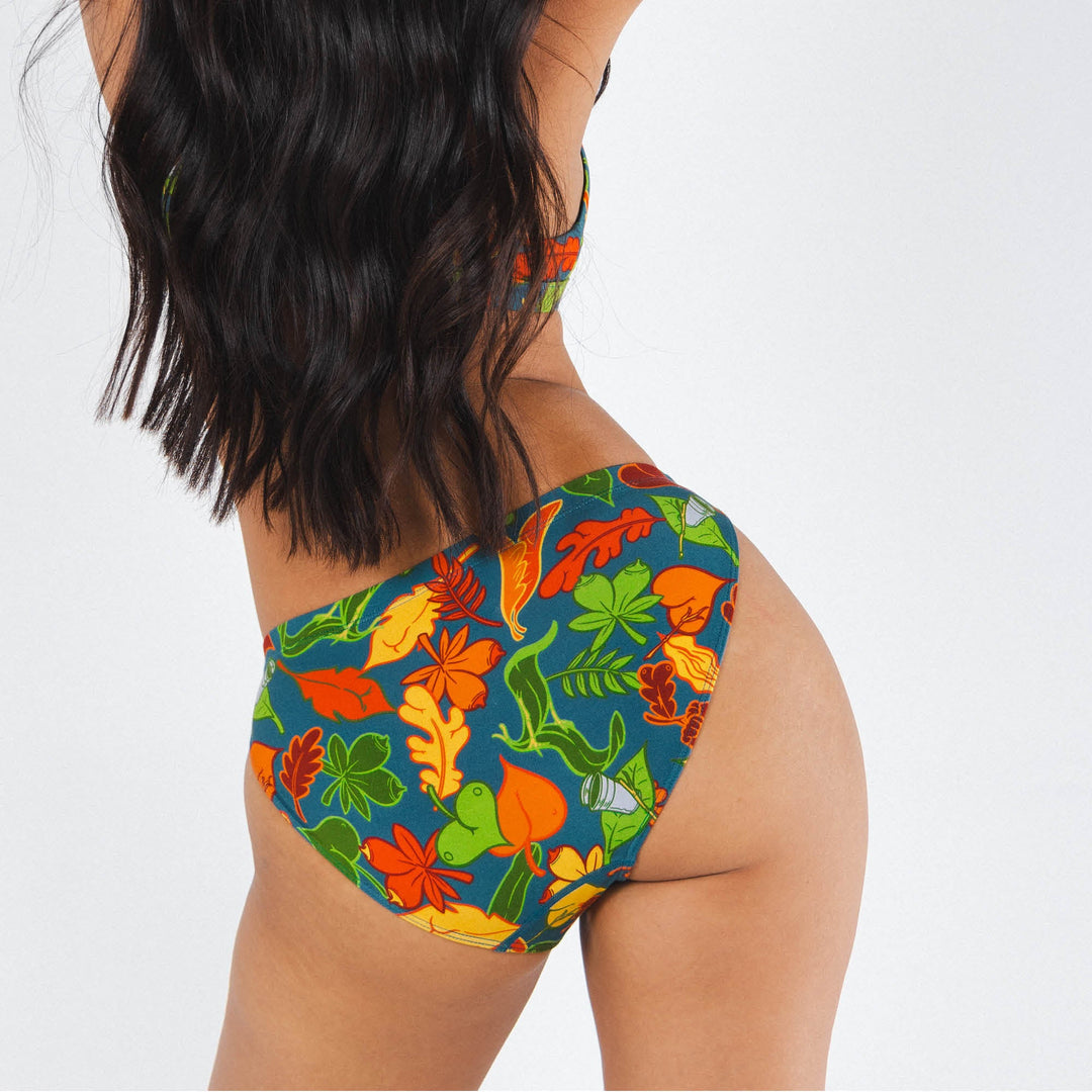 The Leaf Peeps | Naughty Leaves Modal Bikini Underwear