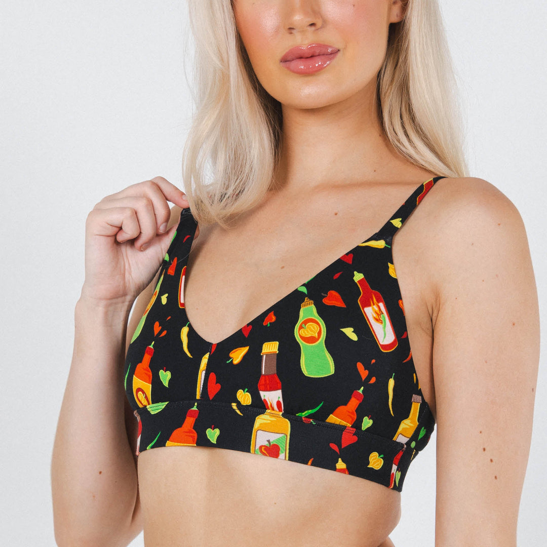 The Gotcha Sriracha | Hot Sauce Boob Hammock™ Busty Bralette