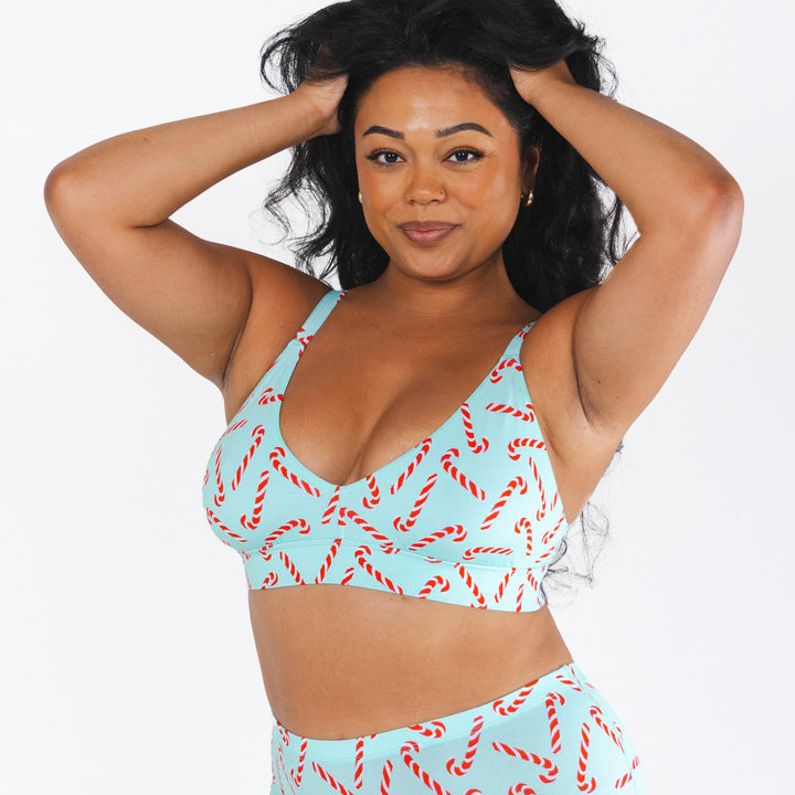 The Peppermint Pimp Canes | Candy Cane Boob Hammock™ Busty Bralette