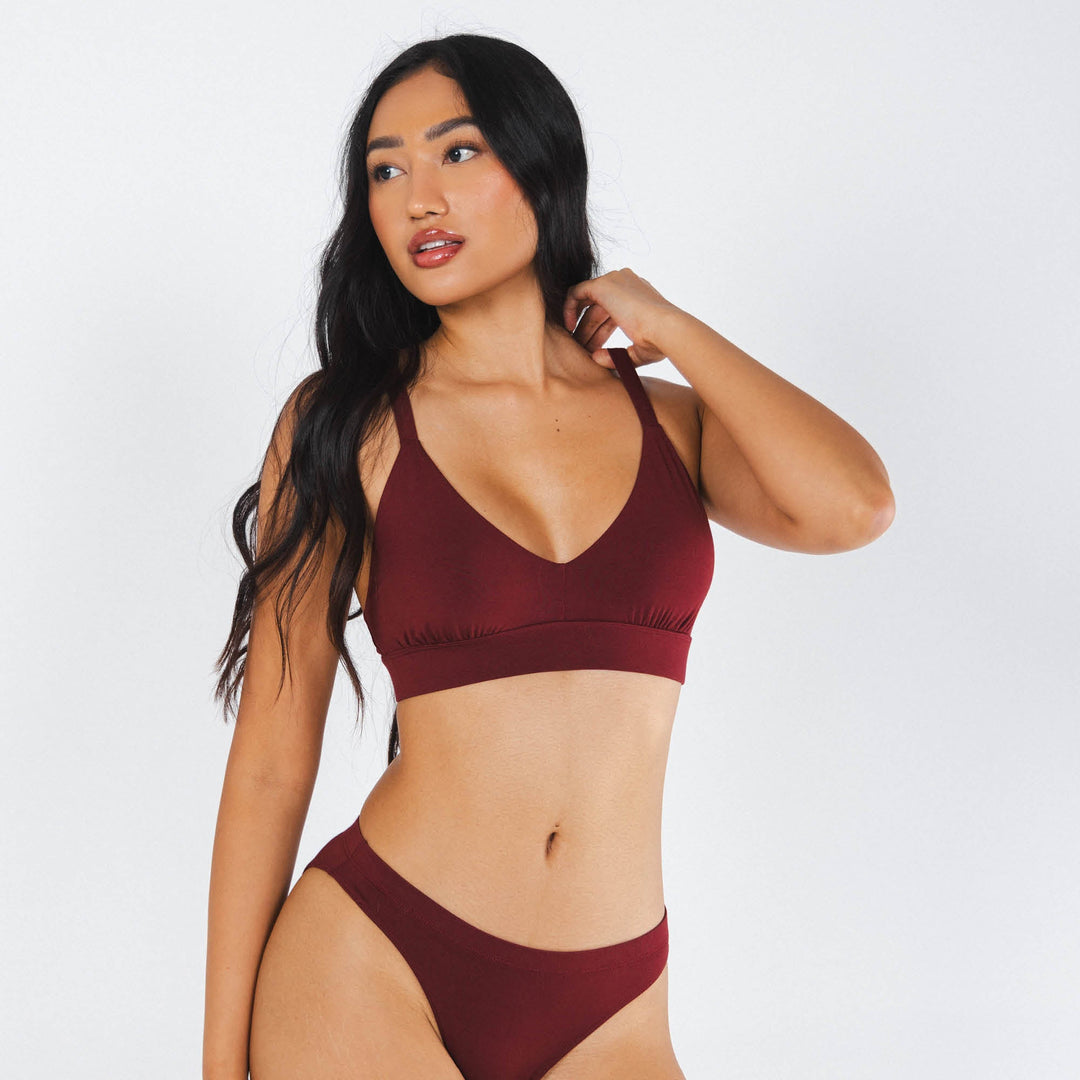 The Sommelier | Burgundy Boob Hammock™ Busty Bralette