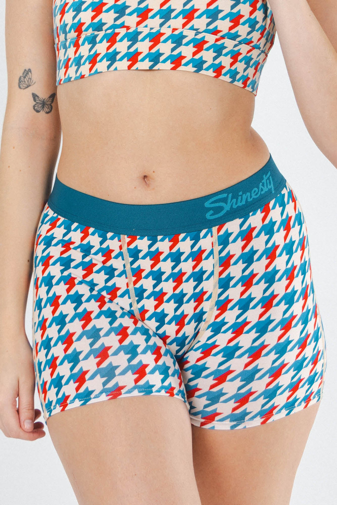 The Swanky | Retro Houndstooth Women’s Boxers