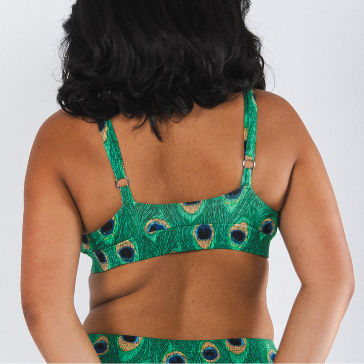 The Fancy Feather | Peacock Boob Hammock™ Busty Bralette