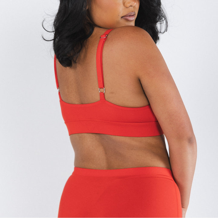 The Maraschino | Flame Scarlet Red Boob Hammock™ Busty Bralette