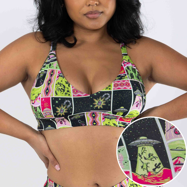 The Area 51 | Retro-Futuristic Alien Boob Hammock™ Busty Bralette