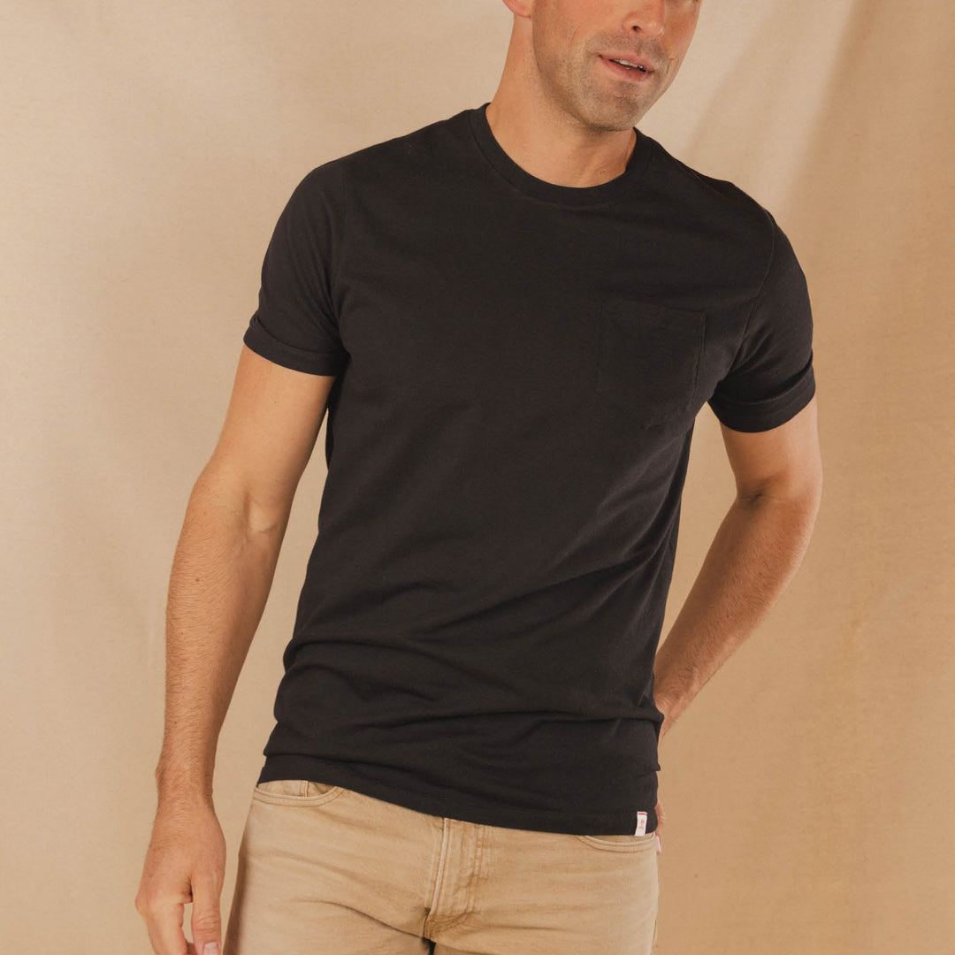 The Threat Level Midnight | Black Everyman™ Pocket T Shirt