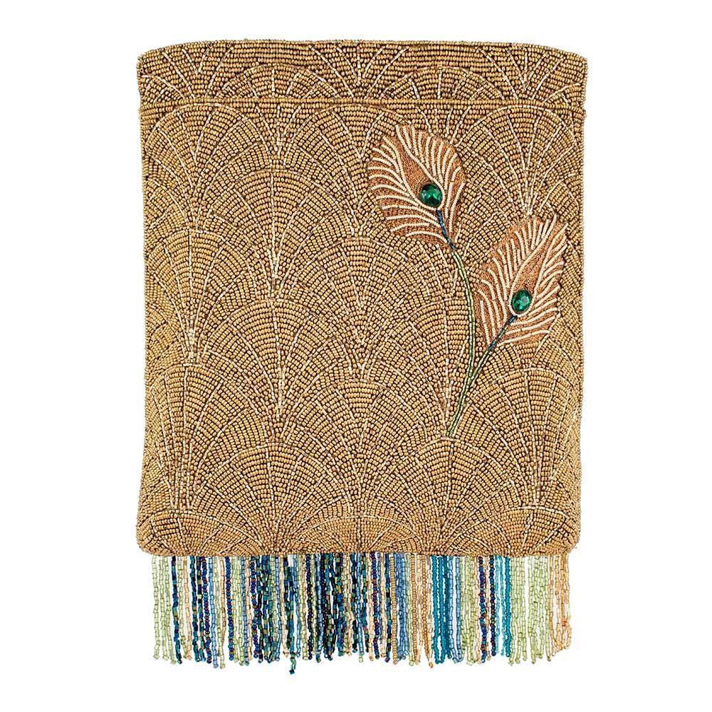 Peacock Feathers Crossbody Handbag by Mary Frances image 2